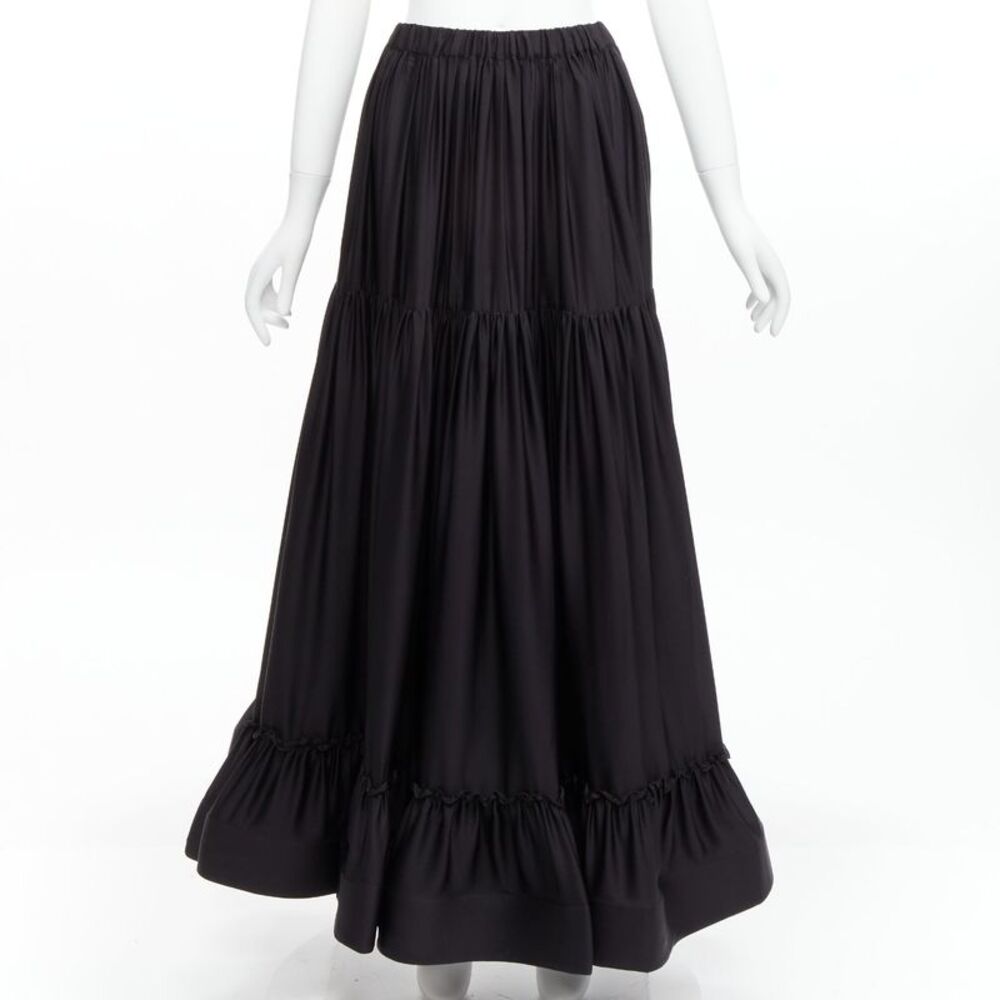 Stella Mccartney Silk Flounce Tiered Skirt